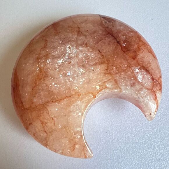 Fire Quartz Crystal‎ Crescent Moon (2) - Picture 11 of 11